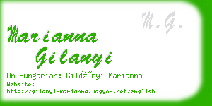 marianna gilanyi business card